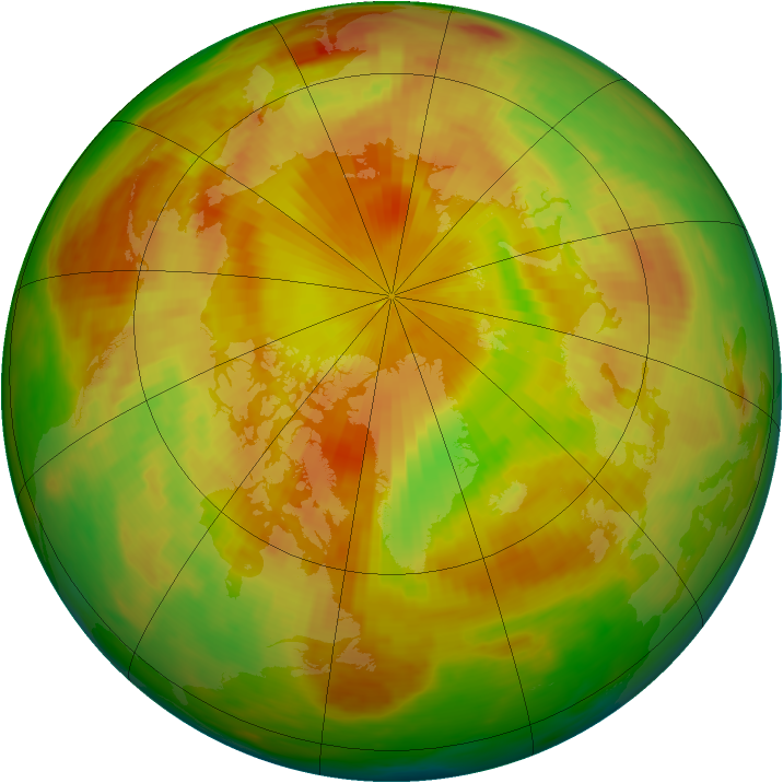 Arctic ozone map for 18 May 1982